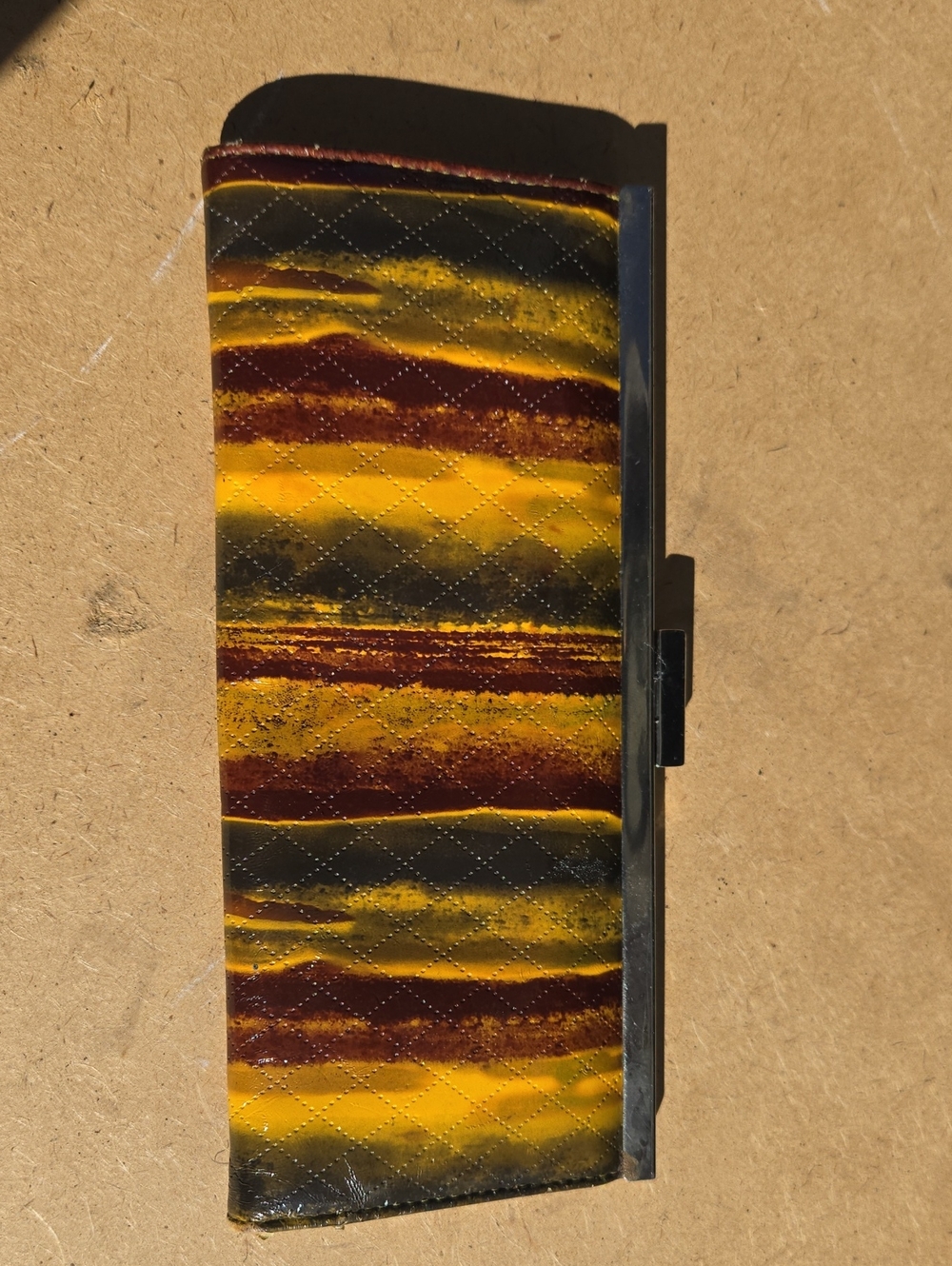 Abstract Yellow & Brown Frame Wallet